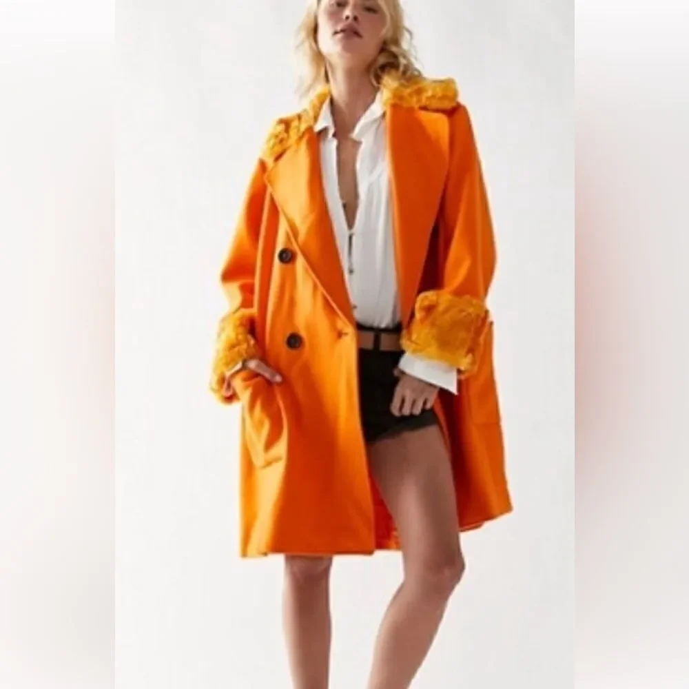 Free People Roxy Wool Coat/ Size M